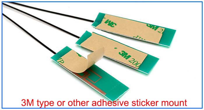PCB Antenna 3M type or other adhesive sticker mount C&T RF Antennas Inc