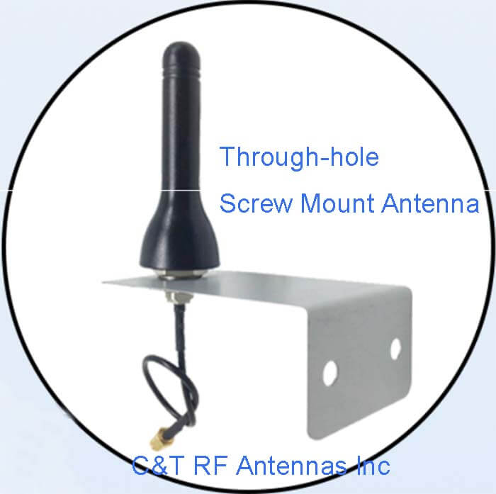 Through-hole Screw Mount Antenna L bracket Mounting Way – C&T RF Antennas Inc