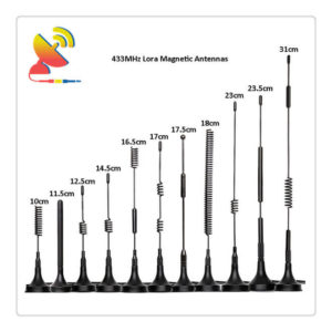 C&T RF Antennas Inc Whip Antenna 433MHz Magnet Mount Helical Antenna Design