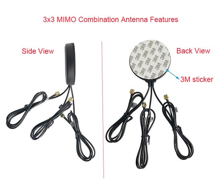 C&T RF Antennas Inc - 3x3 MIMO Combination Antenna Features