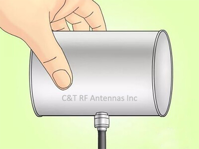 How to build a wifi antenna-9 Place the aluminum can toward the access point - C&T RF Antennas Inc