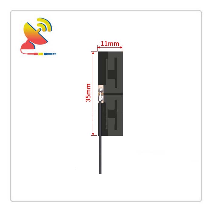 C&T RF Antennas Inc - 35x11mm Left Side Cable Extension Internal FPC Antenna Dual-band Wifi Antenna