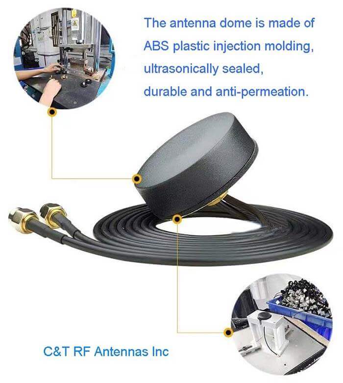 Outdoor Antenna Waterproof Antenna through-hole screw mount antenna dome antenna manufacturer-C&T RF Antennas Inc