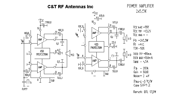 C&T RF Antennas Inc - Power Amplifier design circuit diagram 013
