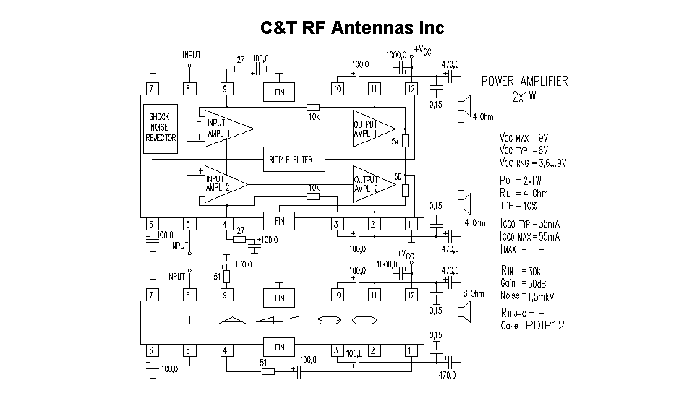C&T RF Antennas Inc - Power Amplifier design circuit diagram 033