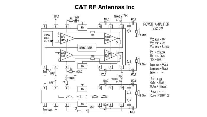 C&T RF Antennas Inc - Power Amplifier design circuit diagram 034
