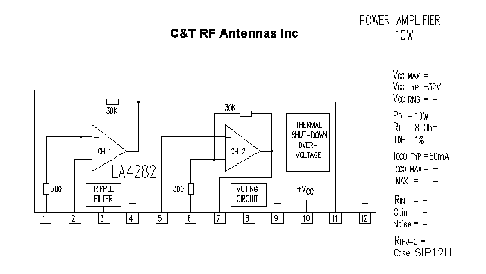C&T RF Antennas Inc - Power Amplifier design circuit diagram 037
