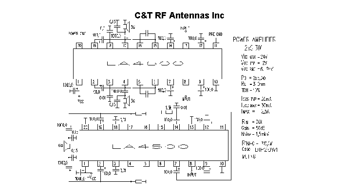 C&T RF Antennas Inc - Power Amplifier design circuit diagram 050