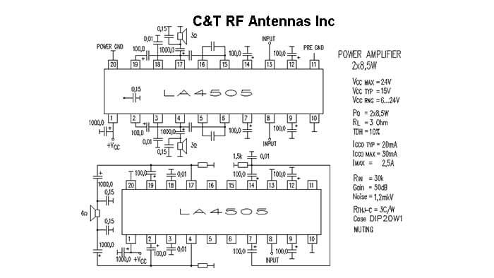 C&T RF Antennas Inc - Power Amplifier design circuit diagram 051