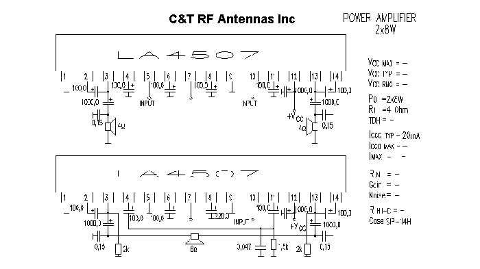 C&T RF Antennas Inc - Power Amplifier design circuit diagram 052