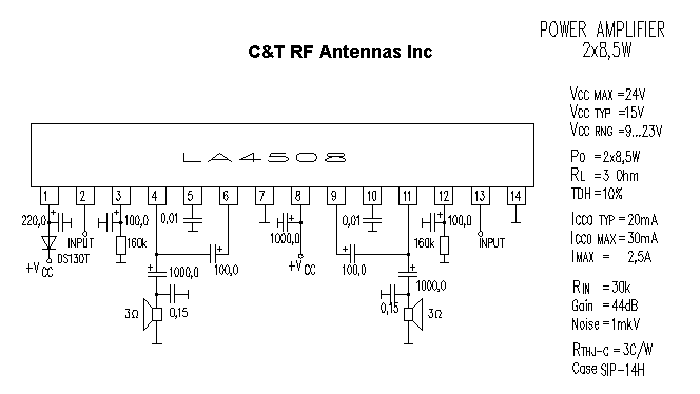 C&T RF Antennas Inc - Power Amplifier design circuit diagram 053