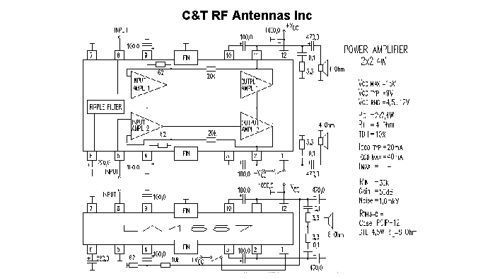 C&T RF Antennas Inc - Power Amplifier design circuit diagram 058