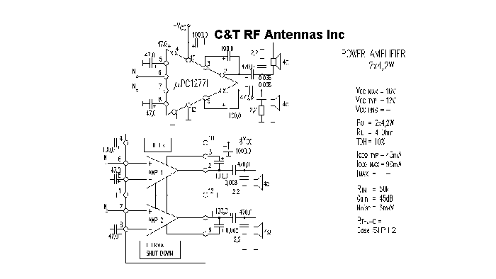 C&T RF Antennas Inc - Power Amplifier design circuit diagram 076