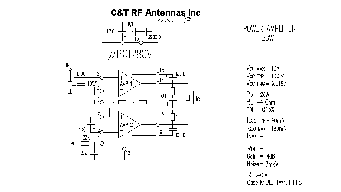 C&T RF Antennas Inc - Power Amplifier design circuit diagram 078