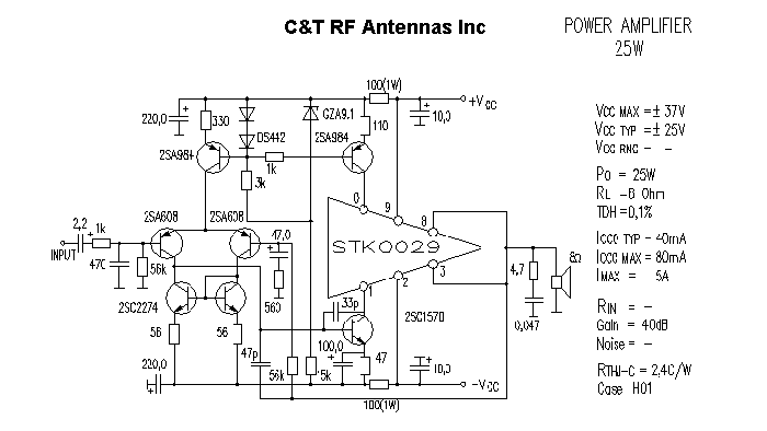 C&T RF Antennas Inc - Power Amplifier design circuit diagram 085