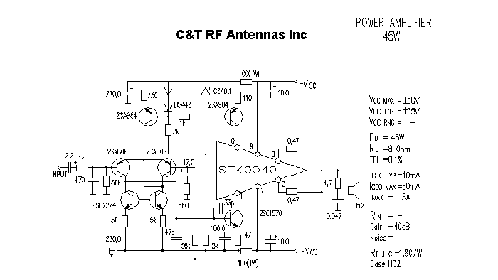 C&T RF Antennas Inc - Power Amplifier design circuit diagram 090