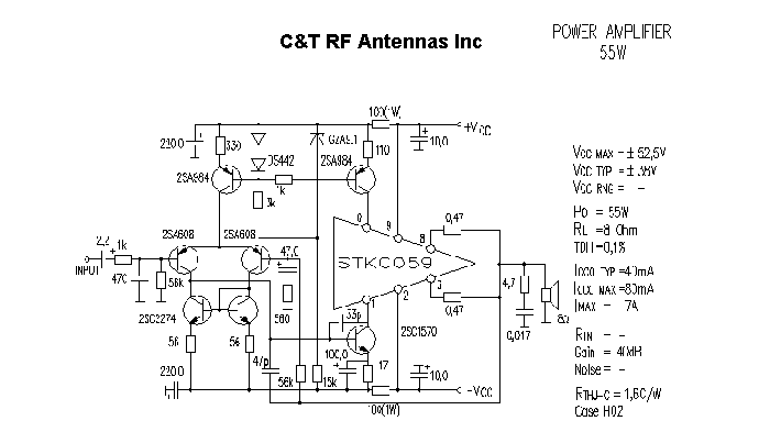 C&T RF Antennas Inc - Power Amplifier design circuit diagram 093