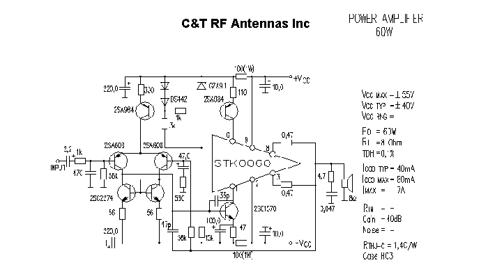 C&T RF Antennas Inc - Power Amplifier design circuit diagram 094