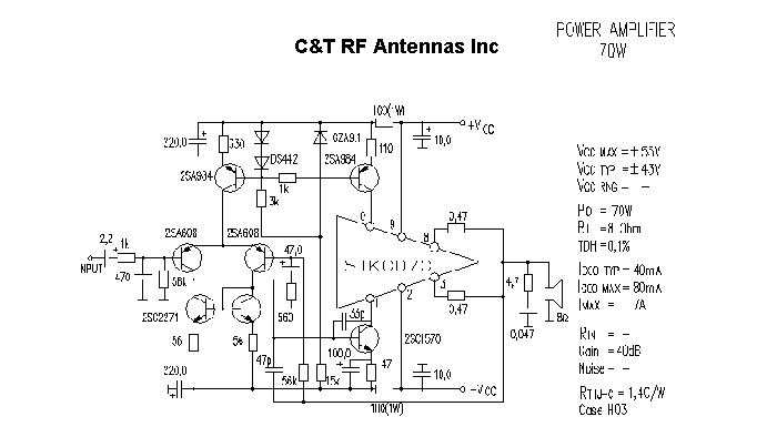 C&T RF Antennas Inc - Power Amplifier design circuit diagram 096