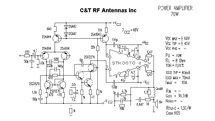 C&T RF Antennas Inc - Power Amplifier design circuit diagram 097