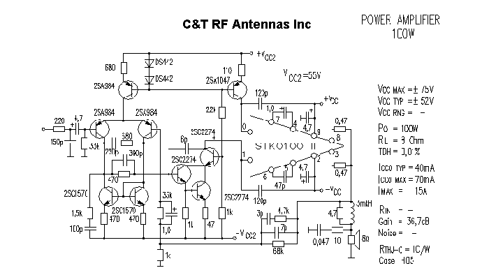 C&T RF Antennas Inc - Power Amplifier design circuit diagram 101