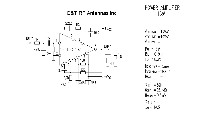 C&T RF Antennas Inc - Power Amplifier design circuit diagram 103