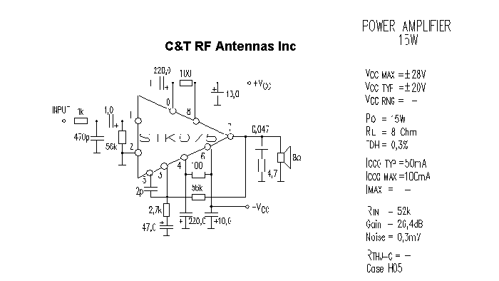 C&T RF Antennas Inc - Power Amplifier design circuit diagram 107