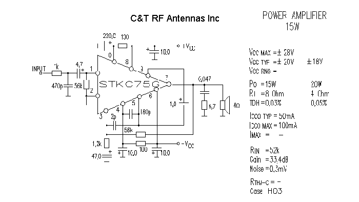 C&T RF Antennas Inc - Power Amplifier design circuit diagram 108