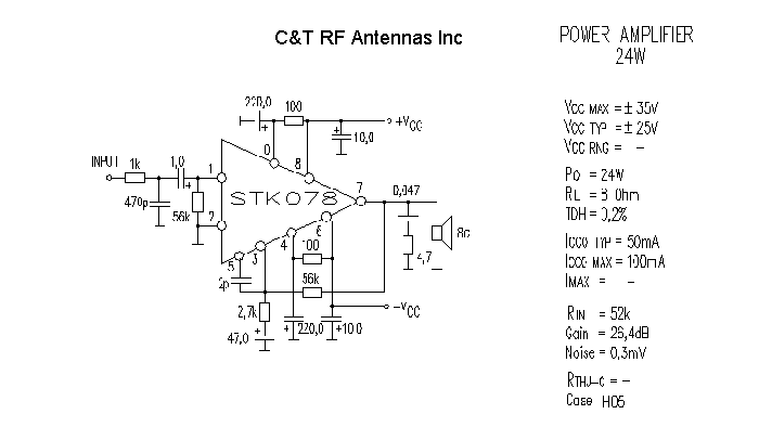 C&T RF Antennas Inc - Power Amplifier design circuit diagram 111