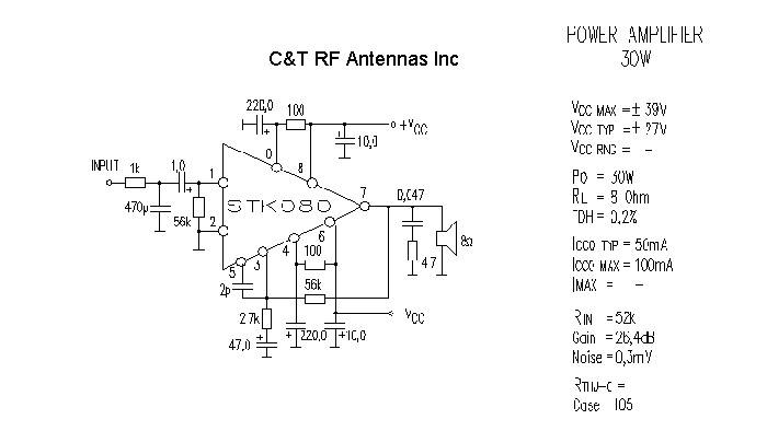 C&T RF Antennas Inc - Power Amplifier design circuit diagram 114