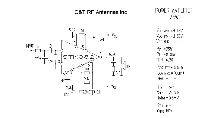 C&T RF Antennas Inc - Power Amplifier design circuit diagram 116