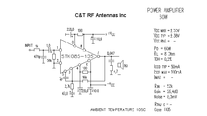 C&T RF Antennas Inc - Power Amplifier design circuit diagram 122