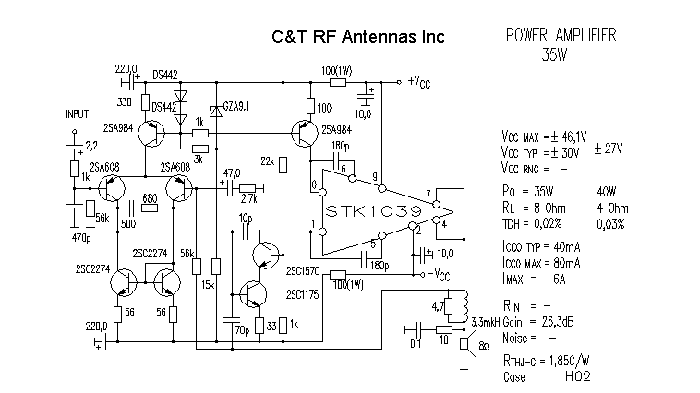 C&T RF Antennas Inc - Power Amplifier design circuit diagram 127