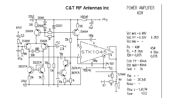C&T RF Antennas Inc - Power Amplifier design circuit diagram 129