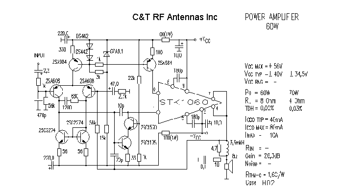 C&T RF Antennas Inc - Power Amplifier design circuit diagram 132