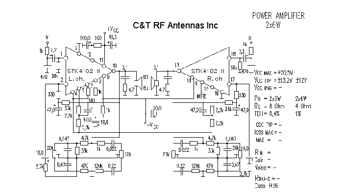 C&T RF Antennas Inc - Power Amplifier design circuit diagram 136