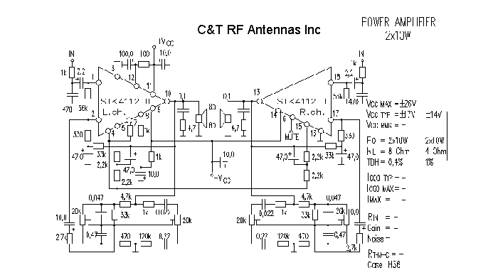 C&T RF Antennas Inc - Power Amplifier design circuit diagram 138