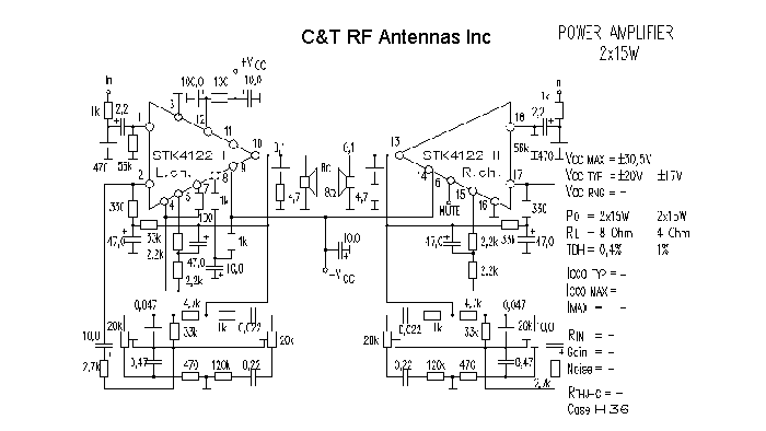 C&T RF Antennas Inc - Power Amplifier design circuit diagram 140