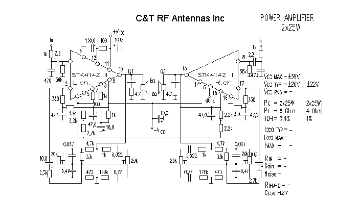 C&T RF Antennas Inc - Power Amplifier design circuit diagram 144