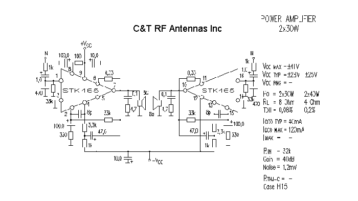 C&T RF Antennas Inc - Power Amplifier design circuit diagram 174