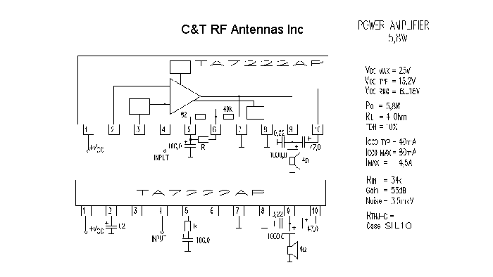 C&T RF Antennas Inc - Power Amplifier design circuit diagram 176