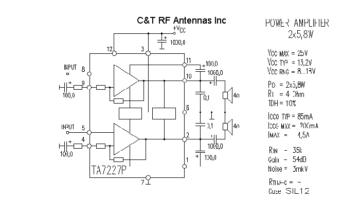 C&T RF Antennas Inc - Power Amplifier design circuit diagram 177