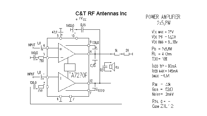 C&T RF Antennas Inc - Power Amplifier design circuit diagram 186