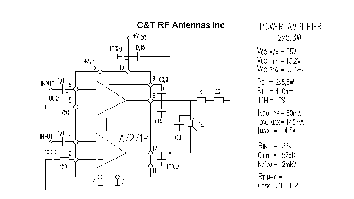 C&T RF Antennas Inc - Power Amplifier design circuit diagram 187