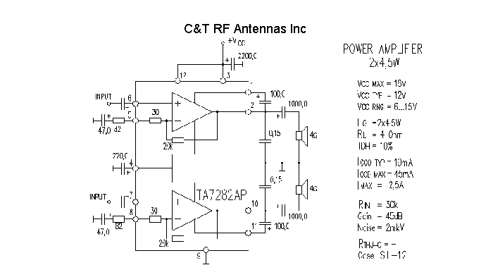 C&T RF Antennas Inc - Power Amplifier design circuit diagram 189