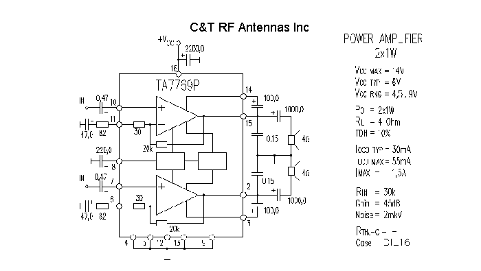 C&T RF Antennas Inc - Power Amplifier design circuit diagram 193