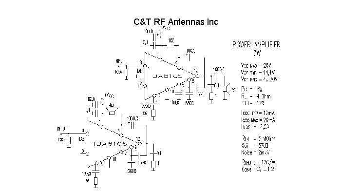 C&T RF Antennas Inc - Power Amplifier design circuit diagram 196