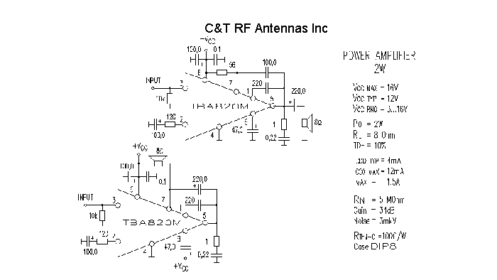 C&T RF Antennas Inc - Power Amplifier design circuit diagram 197