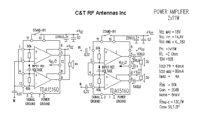 C&T RF Antennas Inc - Power Amplifier design circuit diagram 207