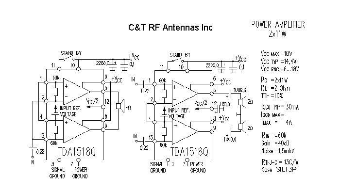 C&T RF Antennas Inc - Power Amplifier design circuit diagram 208